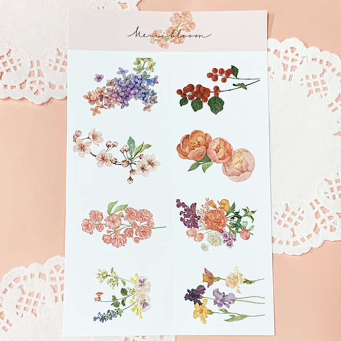 N.IVY Merci bloom removable sticker set